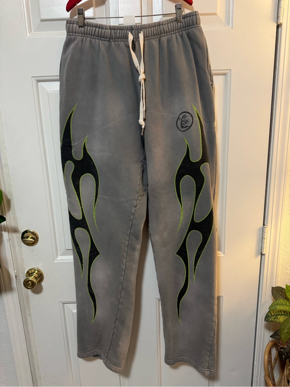 HellStar Flame Gray Sweat Pants  Sixe XL